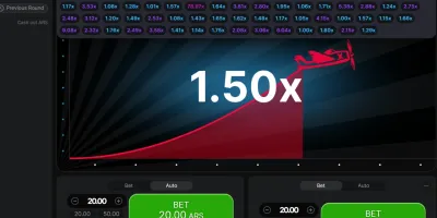 Interfaz de Juego Aviator en Bizzo Casino